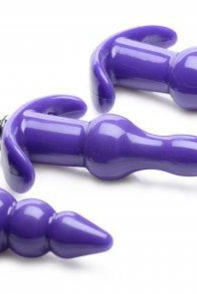 Thrill Trio Anal Plug Set - Purple