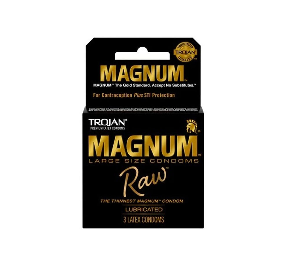 Trojan Magnum Raw Condoms - 3pk
