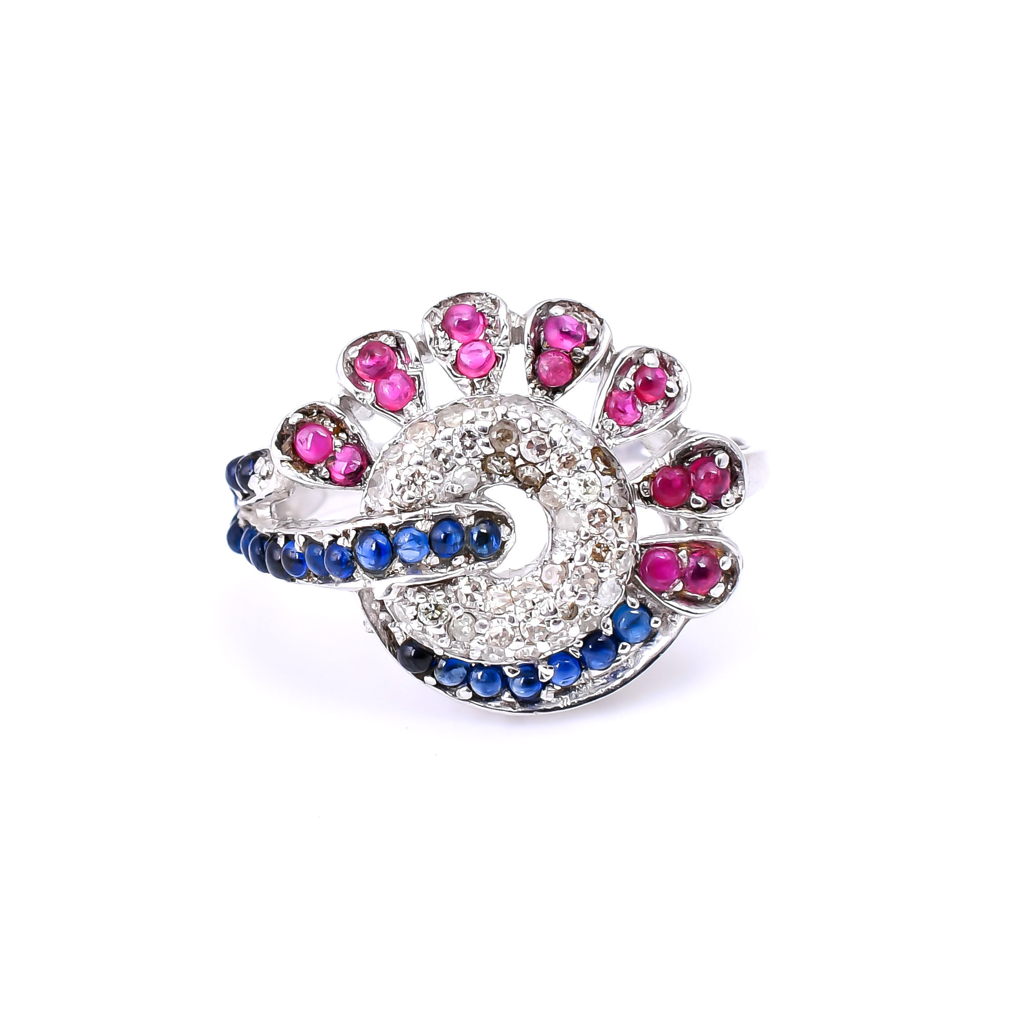 Exclusive Statement Rubies, Sapphires & Diamonds Ring