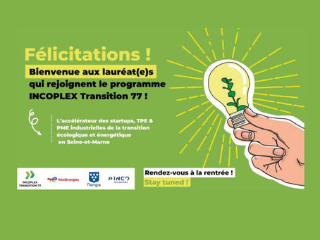 Lauréat de d'Incoplex Transition 77