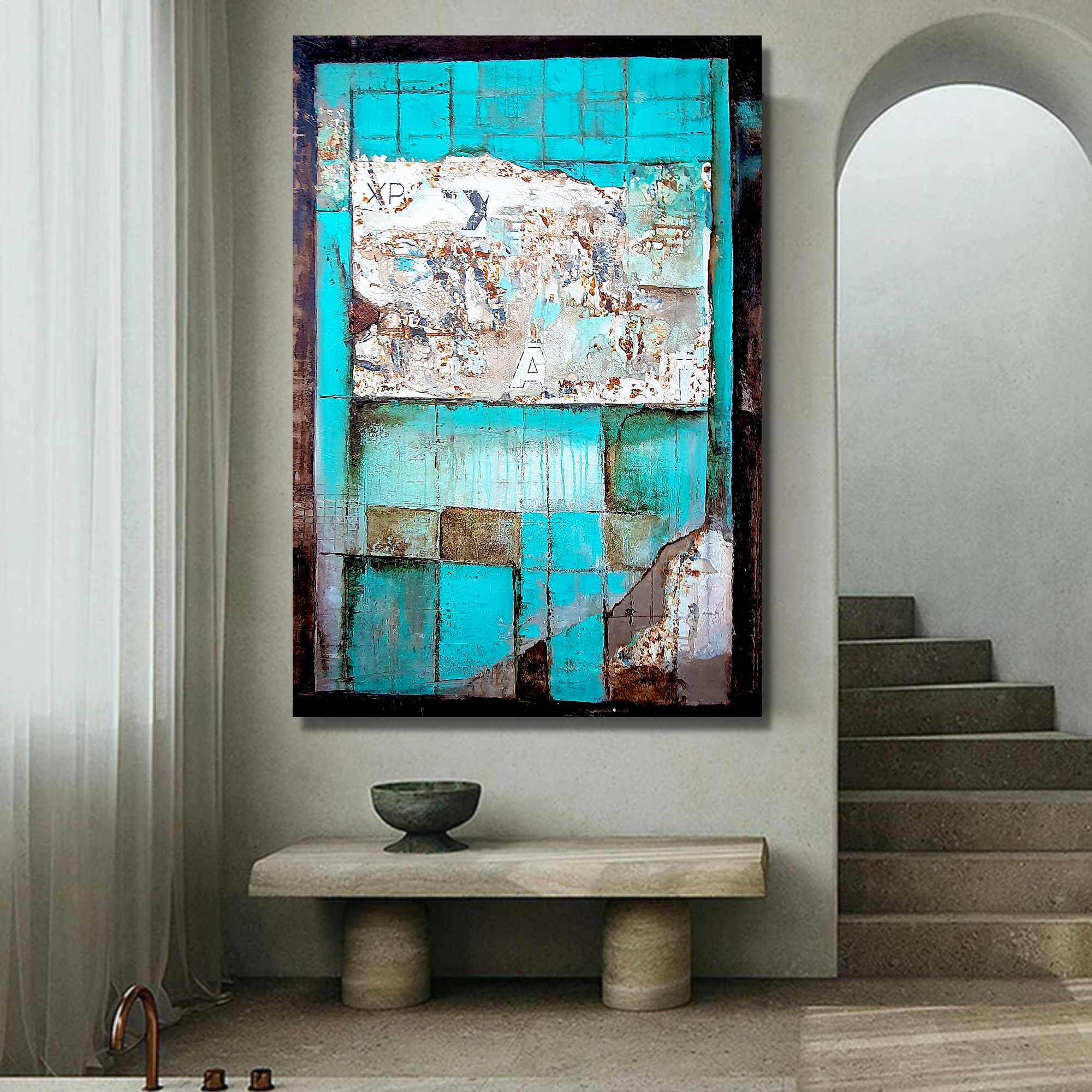 "I've been there too" | Acrylic abstract painting | 2023 | 100x70 cm