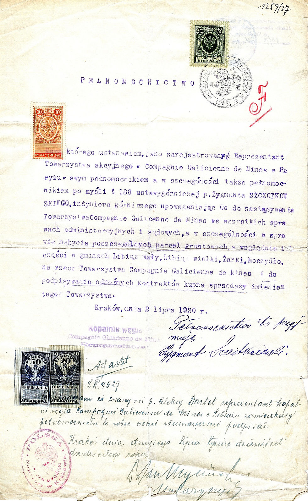 Польский нотариальный документ — пример oświadczenie notarialne, обязательного элемента najem okazjonalny