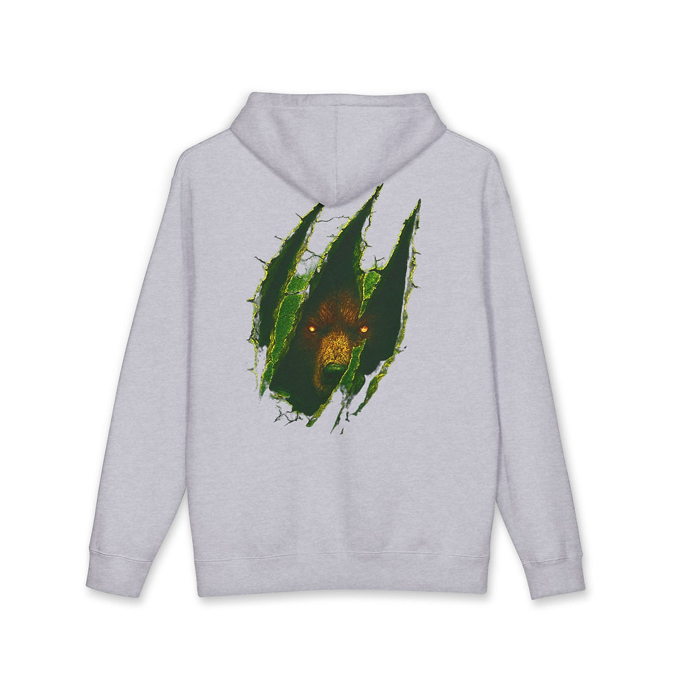 Thumbnail: Bear Claw Ripped-Back Hoodie 