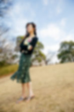 BlackCardigan by Pillings, Inner green cardigan by Ansdotlovener, Beanie and Bra and skirt by Fumika Uchida, Sandals by Isa boulder