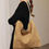 Thumbnail: MS KRAUS Large Suede Shoulder Bag for Fall-Winter Collection