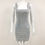 Thumbnail: Crystal beaded  Party Dress Sexy Sleeveless Diamond Lace Up Mini Dress Shiny Cry