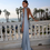 Thumbnail: Elegant Women's Ribbon Long Satin Party Dress Halter Backless Sleeveless Female
