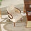 Thumbnail: Nordic Light Luxury Solid Wood Dining Chairs Armchair Modern Rattan Dining Chai
