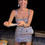 Thumbnail: Crystal beaded  Party Dress Sexy Sleeveless Diamond Lace Up Mini Dress Shiny Cry