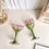 Thumbnail: Austrian Vintage Hand Painted Champagne Wine Glasses Cup Crystal Glass Red Wine