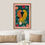 Thumbnail: DustinWay Framed Canvas Print Wall Art Set Cheetah Cats Floral Animal Modern Bo