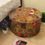 Thumbnail: Huge Bohemian Ottoman Pouf Cover Chair Decorative Cushion Indian Bohemian Boho 