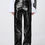 Thumbnail: Metallic Vintage Sliver Pu Leather Womens Pants 2023 Fashion High Waist Full Len