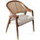 Thumbnail: Nordic Light Luxury Solid Wood Dining Chairs Armchair Modern Rattan Dining Chai