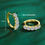 Thumbnail:  Classic Earrings 925 Silver 4mm 3.5mm 2.5mm 3mm Moissanite Diamond Hoop Earrin