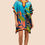 Thumbnail: Women Comfortable Kaftan, Beach Wear Tunic Caftan, Night Wear Striped Printed K