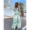 Thumbnail: Boho Tunic Beach Cover Up, Long Maxi Dress, Bohemian Dress, Summer V-Neck Backl