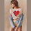 Thumbnail: Retro Print Short Sleeve T-Shirt 2024 New Summer Female Fashion Round Neck Loos