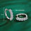 Thumbnail:  Classic Earrings 925 Silver 4mm 3.5mm 2.5mm 3mm Moissanite Diamond Hoop Earrin