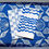 Thumbnail: linen dinner napkins. big waves. hand block printed. placemats  tea towel. coas