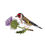Thumbnail: Embroidered Goldfinch and Thistle napkins, Cloth napkins, Linen napkins, Eco-fr