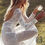 Thumbnail: Bohemian Wedding Dress with Open Back