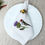 Thumbnail: Embroidered Goldfinch and Thistle napkins, Cloth napkins, Linen napkins, Eco-fr