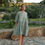 Thumbnail: Beth Green Gingham dress - Gingham Linen Dress - Summer linen dress