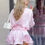 Thumbnail: Elegant Ruffle Mini Dress Women Flared Sleeve 3D Rose Lace Up Female Dresses 20