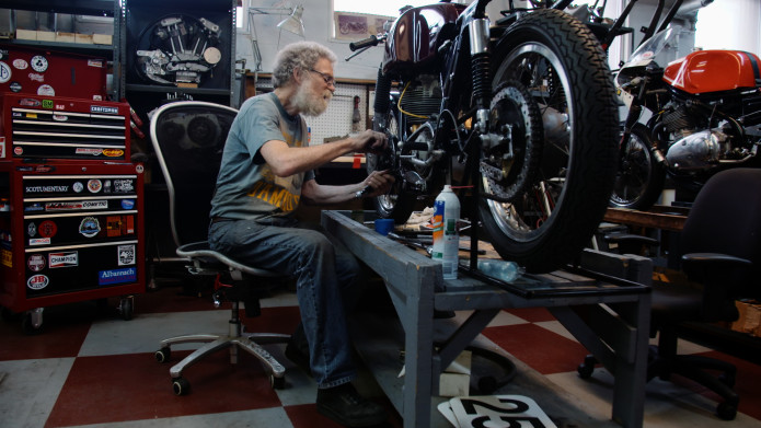 In the shop at Team Obsolete