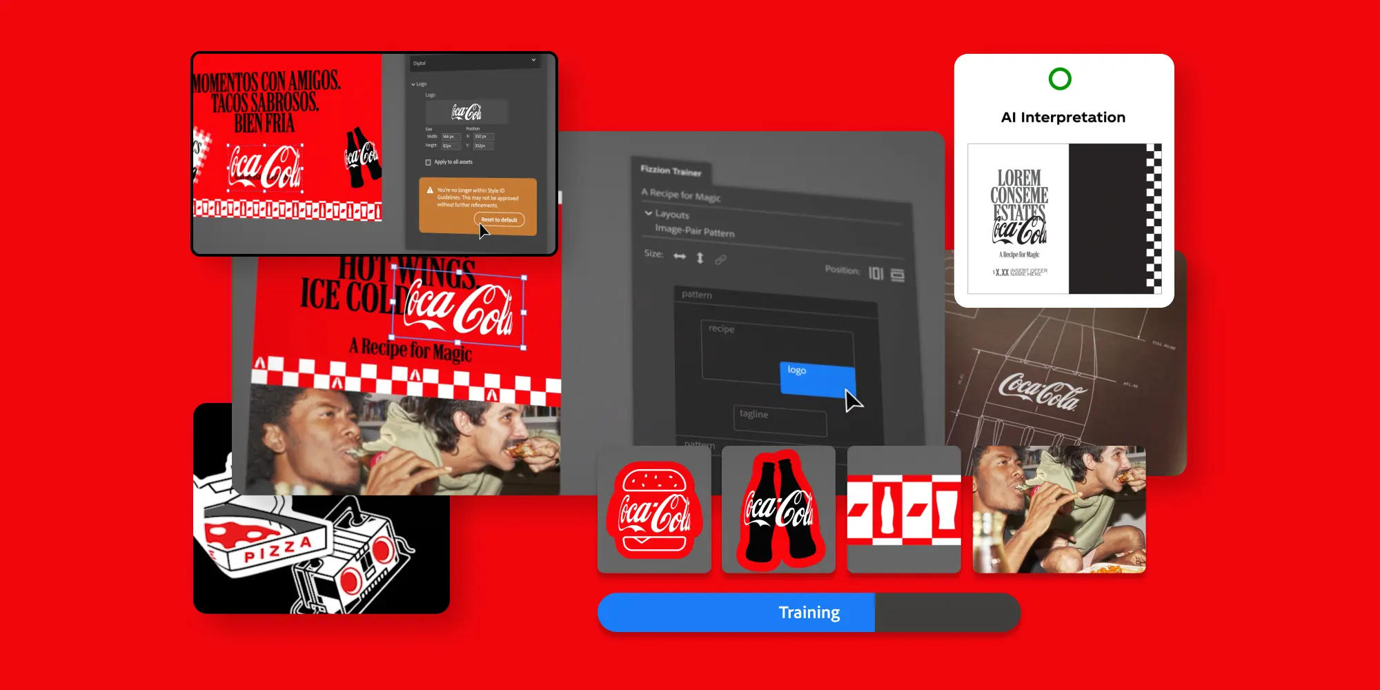 coca cola design fizzion tasarım yapay zeka