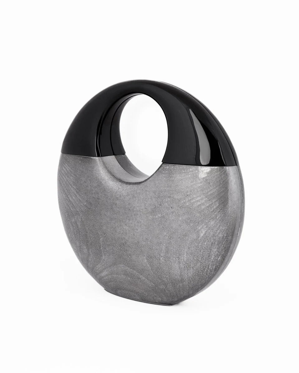 Thumbnail: Sculptural Glossy Wooden Clutch