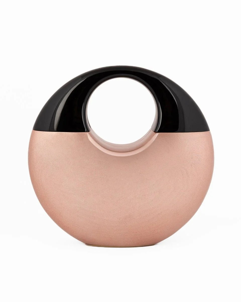 Sculptural Glossy Wooden Clutch