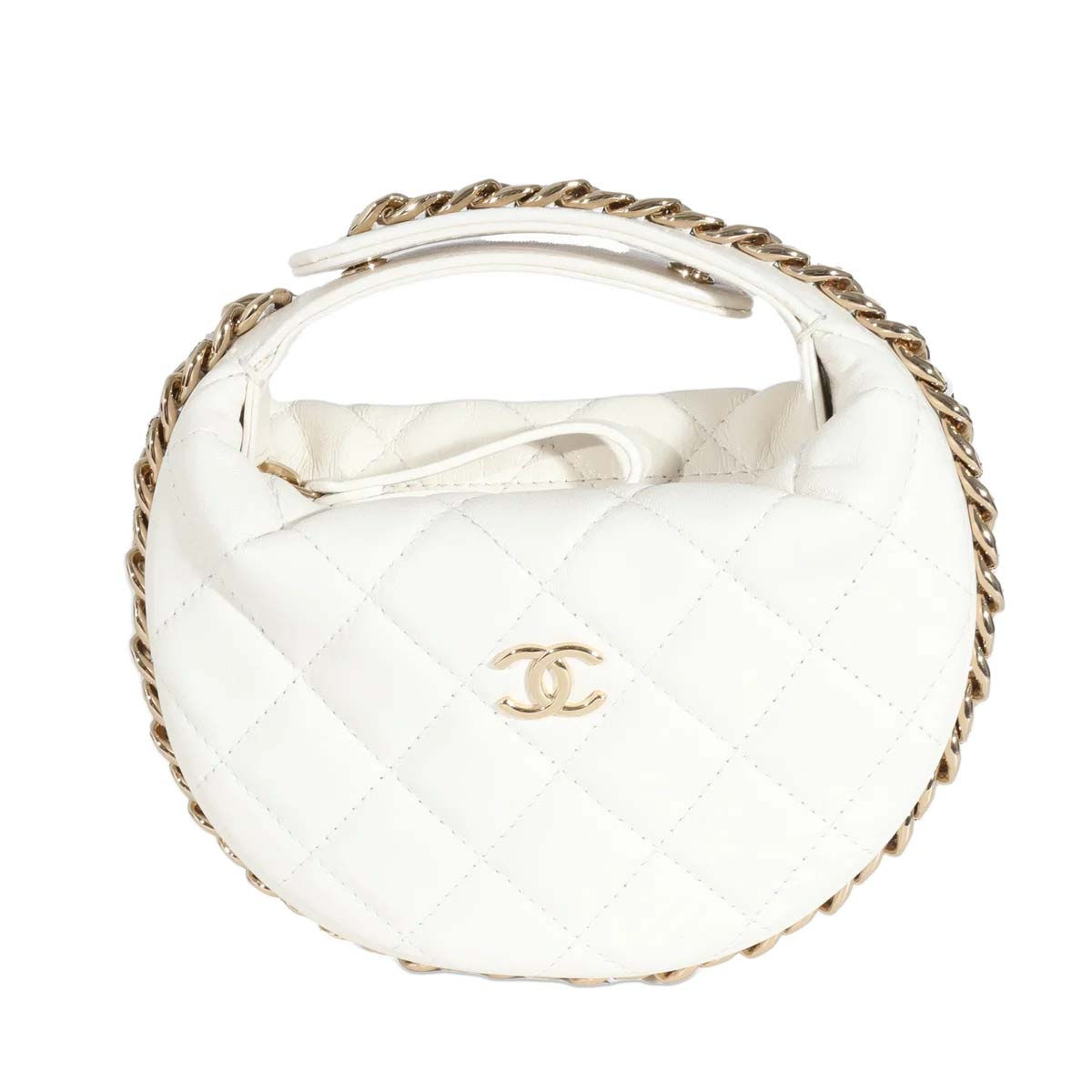 Chanel Chain Around Mini Pouch White