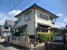 熊本市西区城山下代S様邸の外壁塗装工事が完了しました。