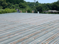 玉名郡南関町工場屋根塗装工事