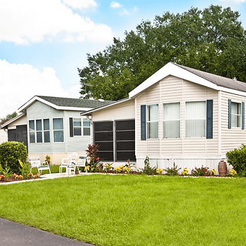 Example of a single-wide modular home