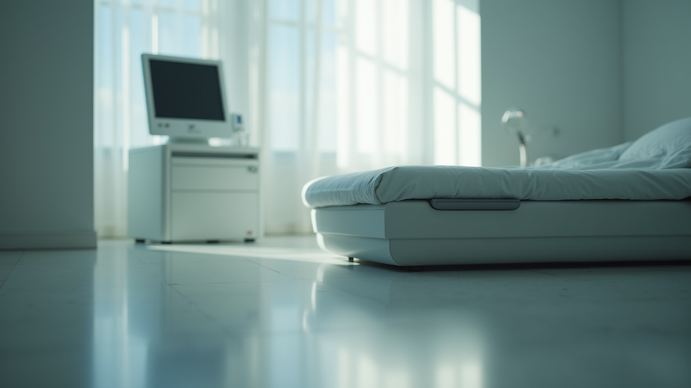 Eye-level view of a Gyrotonic machine in a serene studio setting