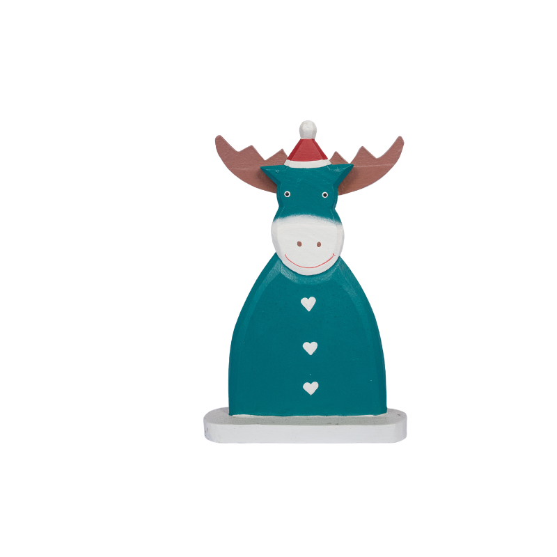Thumbnail: Wooden Christmas Deer With Stand