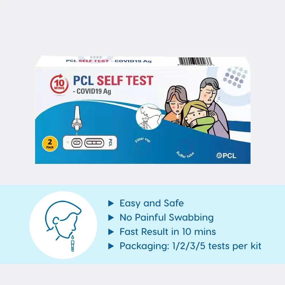 PCL Saliva Covid Rapid Test kit (2 tests)