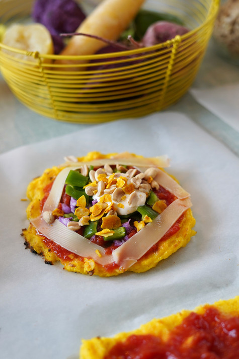 La polenta pizza d'Ellie