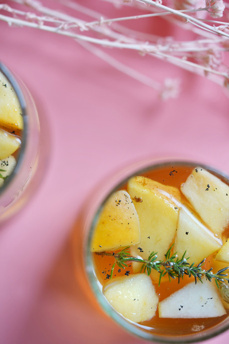 Jus de pomme infusé aux épices