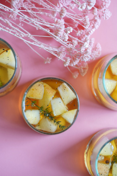 Jus de pomme infusé aux épices