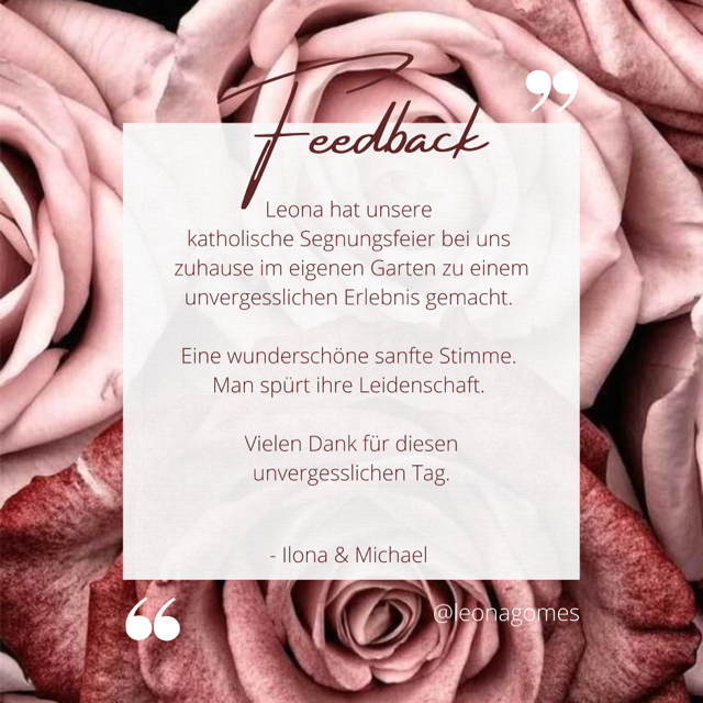Feedback Ilona & Michael