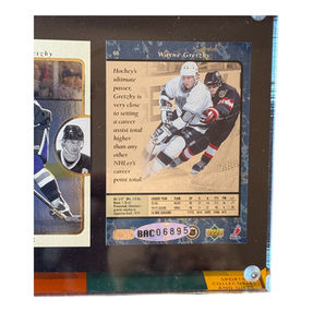 Back of 1996 SP Wayne Gretzky Auto #/500 UDA