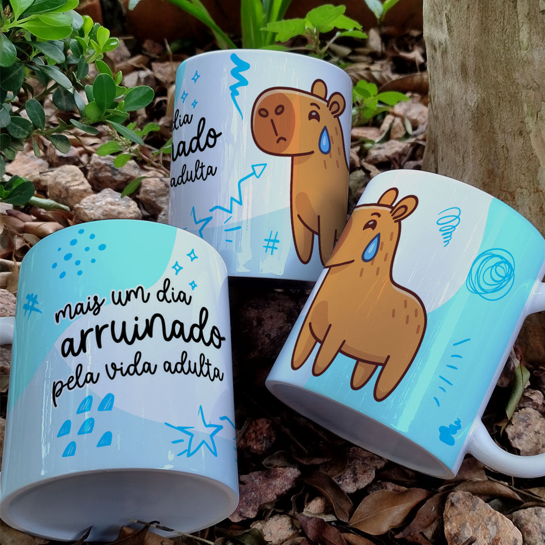 Arquivo Sublimação Caneca - Capivara Debochada #4