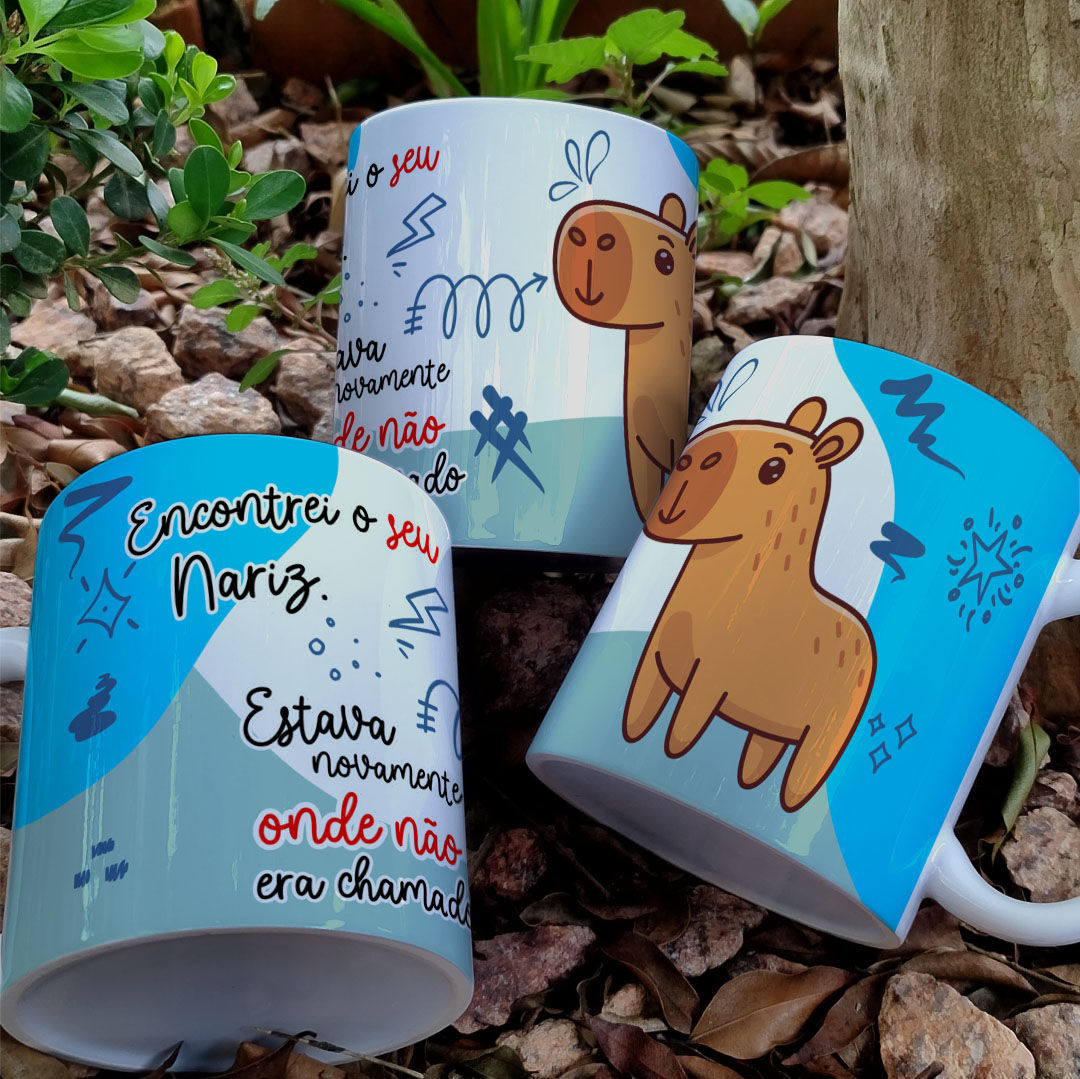 Arquivo Sublimação Caneca - Capivara Debochada #6