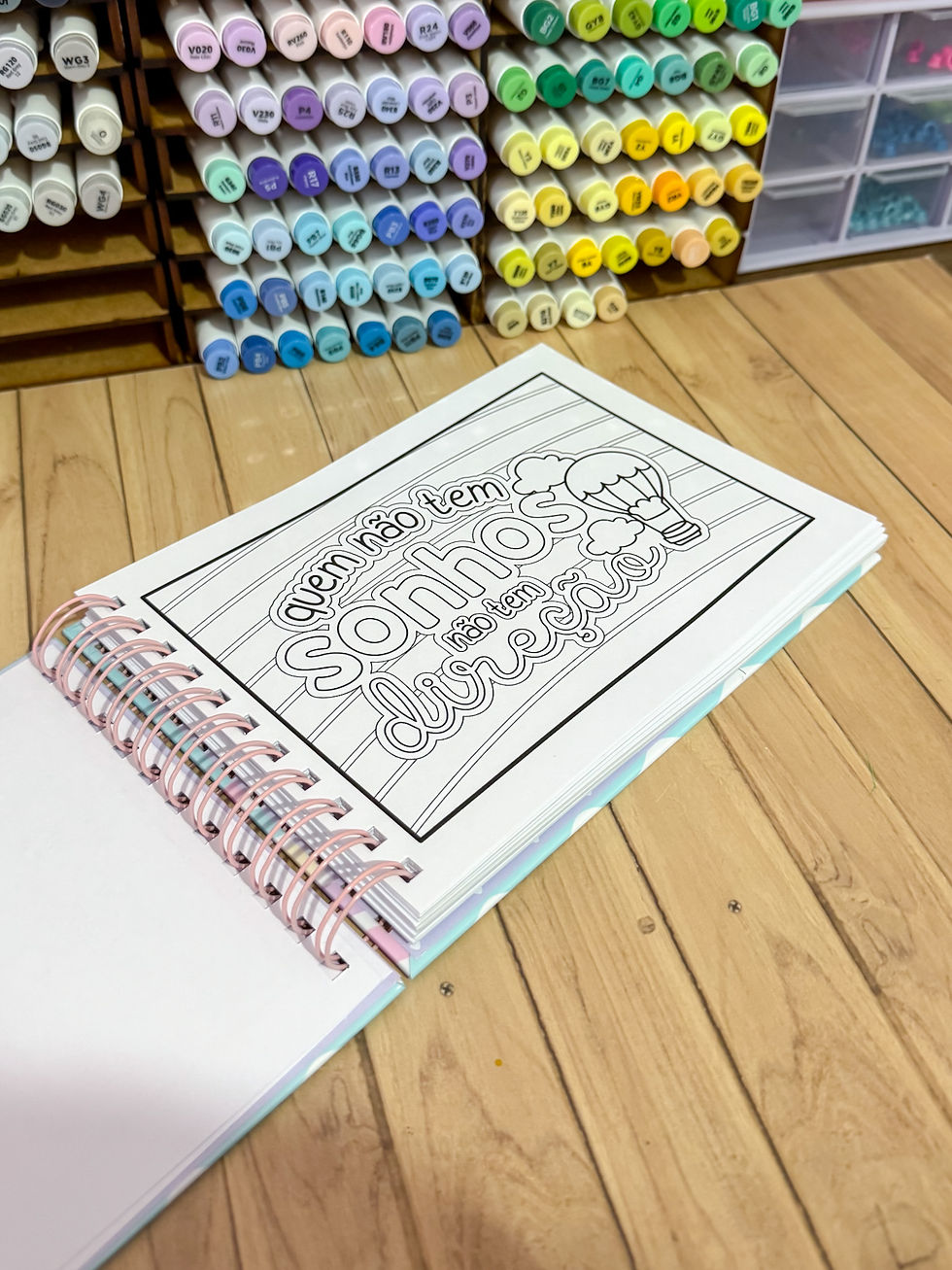 Miniatura: Livro de Colorir para encadernação - Frases Fofinhas - Estilo Bobb