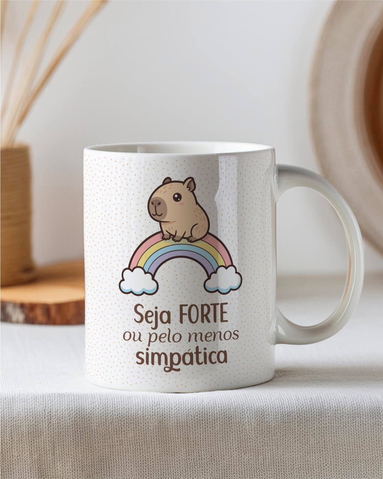 Arquivo Sublimação Caneca - Capivara Seja Forte