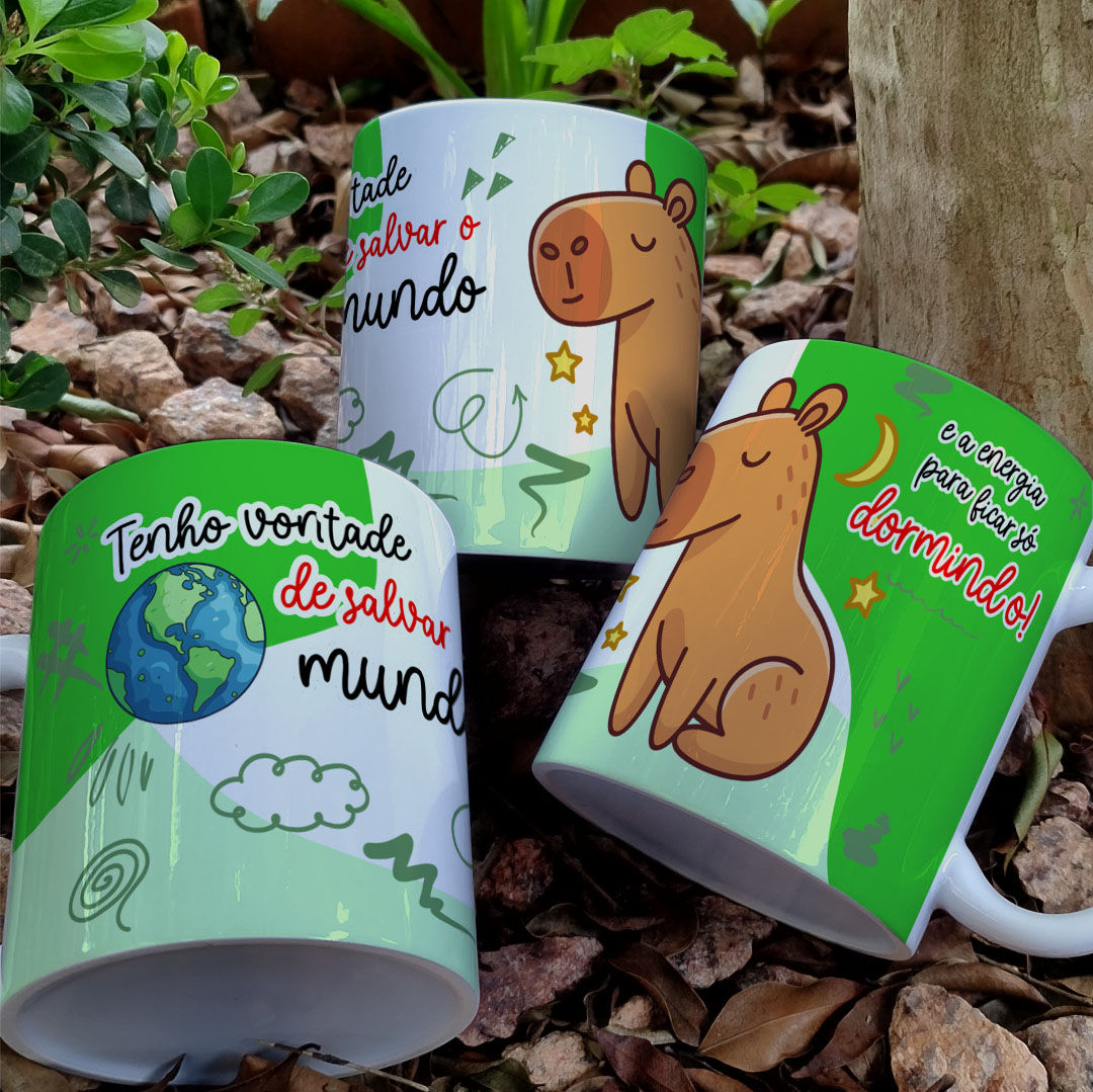 Arquivo Sublimação Caneca - Capivara Debochada #7